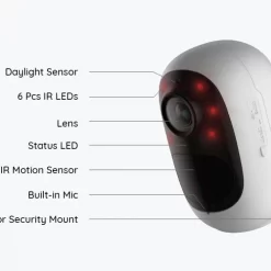 Alternative view of Reolink Argus 2E 1080p Battery Powered Wifi Camera