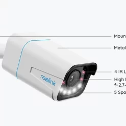 Alternative view of Reolink RLC-811A 8MP 5X Zoom PoE IP Bullet Camera